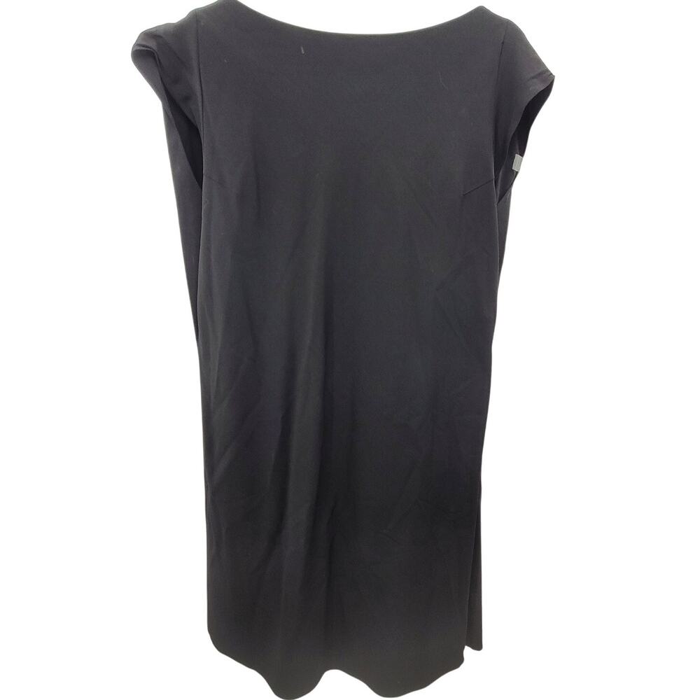 Ter Et Bantine‎ Vintage Black Stretch Short Cap Sleeve Shift Dress size medium